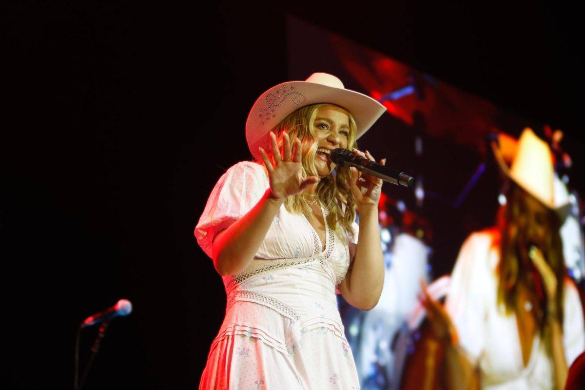 Lauren Alaina performing at the Spring Concert